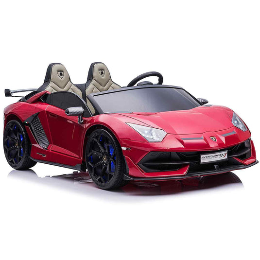 24V 2 SEATS AUTHENTIC LAMBORGHINI AVENTADOR SVJ KIDS RIDE-ON SPORTS VEHICLE WITH LIGHTS AND REMOTE CONTROL