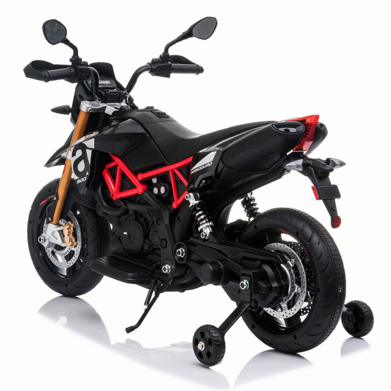 Load image into Gallery viewer, TOBBI 12V Aprilia Licensed Electric Ride-On Motorcycle for Kids with Training Wheels
