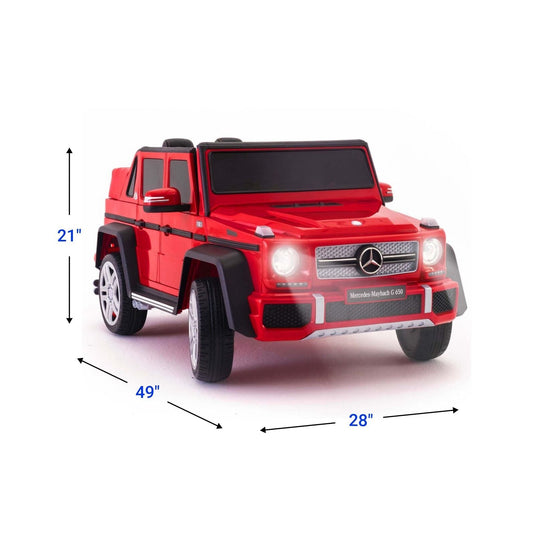 2022 Mercedes Maybach G650 Ride On Kids Toy Car 12V AMG Upgraded Version with Remote Control and Realistic Features