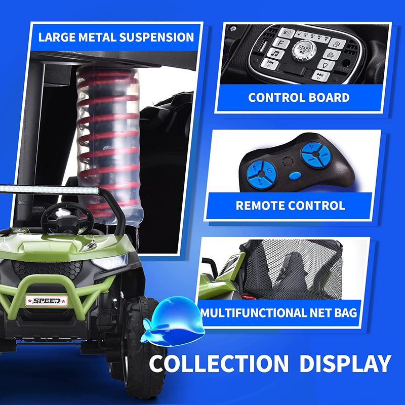 Load image into Gallery viewer, 24V 2 Seater Children&#39;s Ride on UTV Automobile - High-Powered Electric Car, equipped with a Large 10AH Battery
