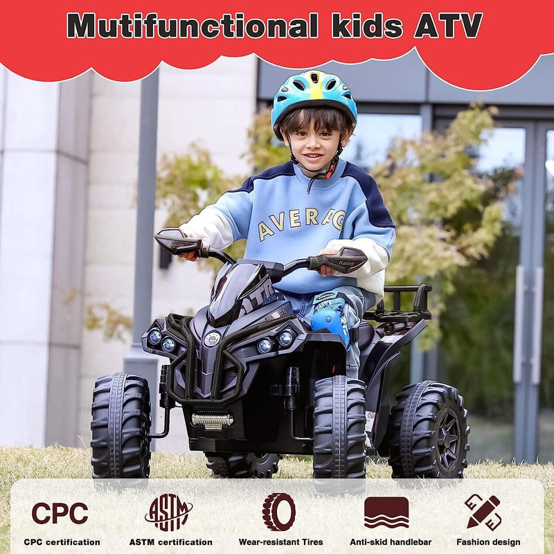 Load image into Gallery viewer, Electric ATV for Kids 3-7 Years Old - Perfect Gift for Children - Four-Wheeler Quad Bike for Boys and Girls
