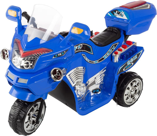 Battery-Powered 3-Wheel Ride-On Motorcycle Trike for Kids