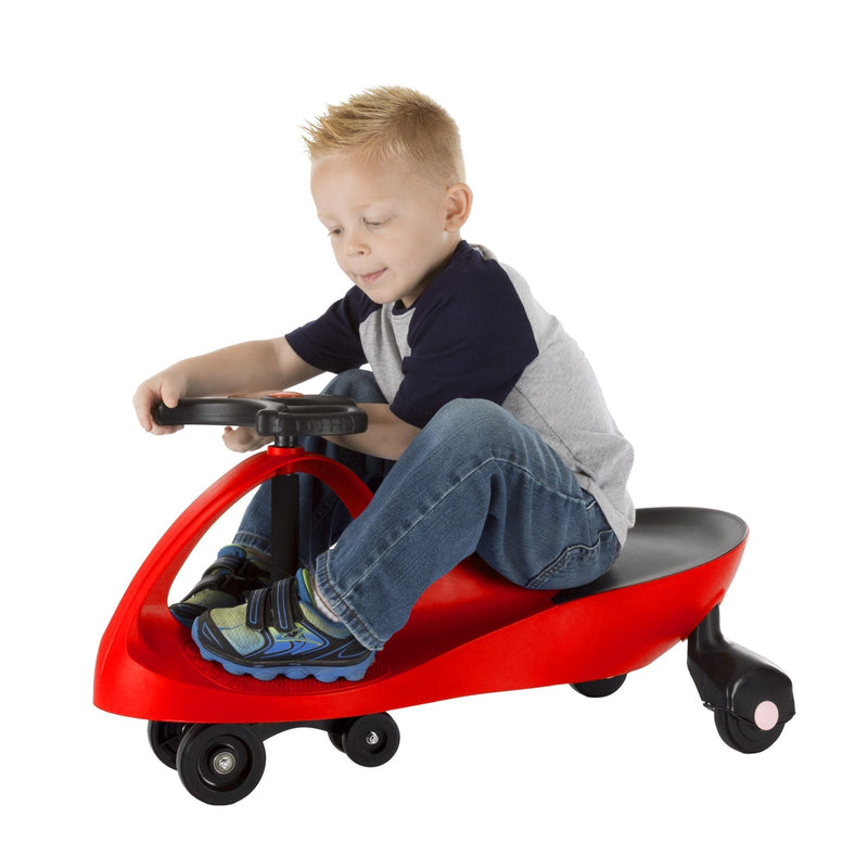 Load image into Gallery viewer, Red and Black Wiggle Ride-On Car Toy – Battery and Pedal Free, New with Damaged Box
