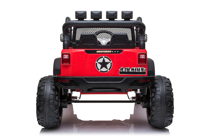 Load image into Gallery viewer, JEEP Dual Control Kids Electric Ride-On Car with Foot Pedal, LED Lights, Music Player, USB, Bluetooth
