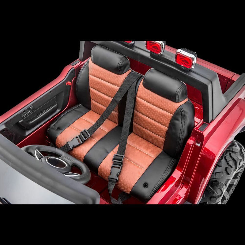 Load image into Gallery viewer, 12V Four-Wheel Drive Children&#39;s Ride-On SUV Vehicle, Dual Seating, Pneumatic Tires, Front Lights with Remote Control
