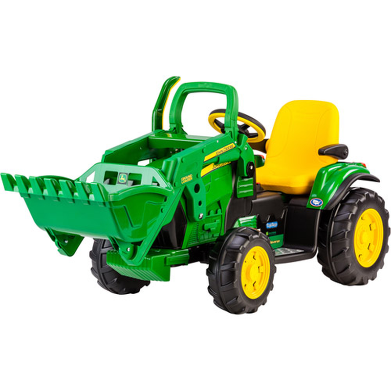 Load image into Gallery viewer, Adjustable Seat 12V Battery-Powered Ride-On Ground Loader with Flip-up Armrests
