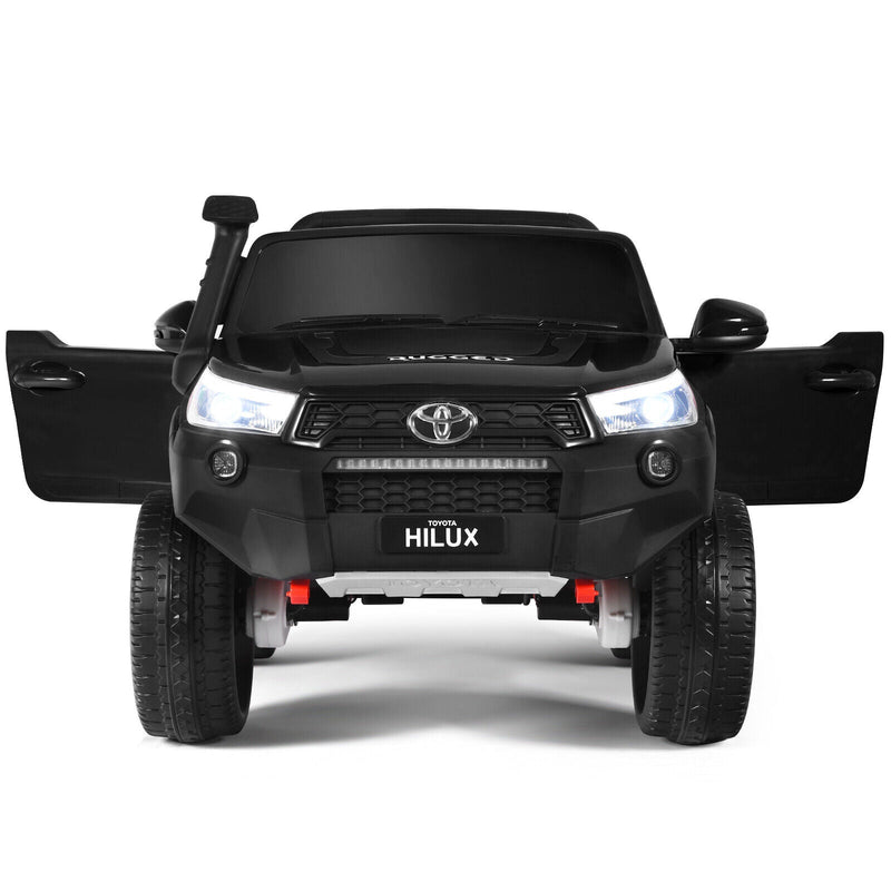 Load image into Gallery viewer, Licensed Toyota Hilux Ride On Truck Car 2-Seater 4WD with Remote Control - Painted Black
