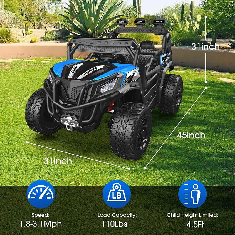 Load image into Gallery viewer, 12V 35W Engine Children Boys Ride On UTV Vehicle, Wireless Control, Spring Suspension
