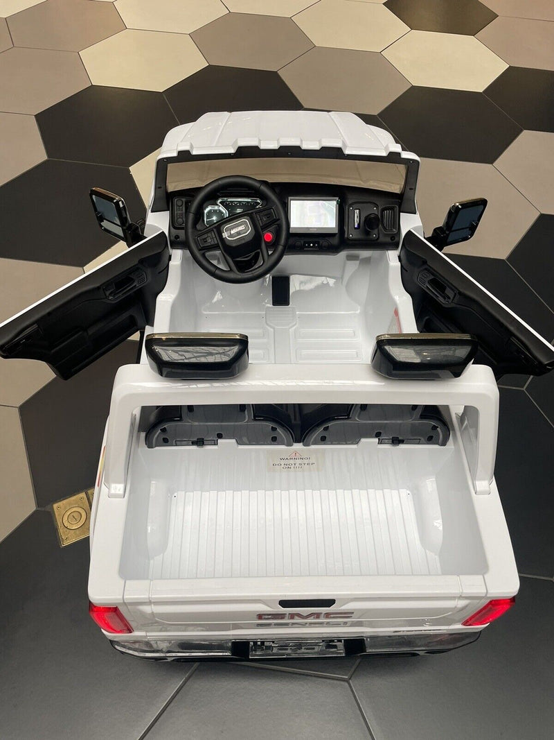 Load image into Gallery viewer, 24V Interactive TV GMC Ride On Electric Toy 4x4 with Leather Seating and Advanced Rubber EVA Tires - Remote Control

