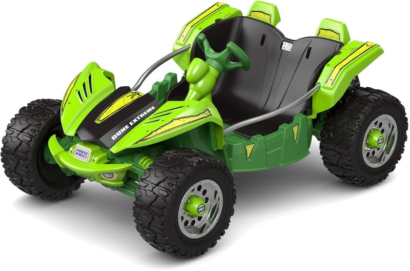 Load image into Gallery viewer, 12V Green Rechargeable Battery-Powered Kids Ride-On Dune Buggy ATV Racer
