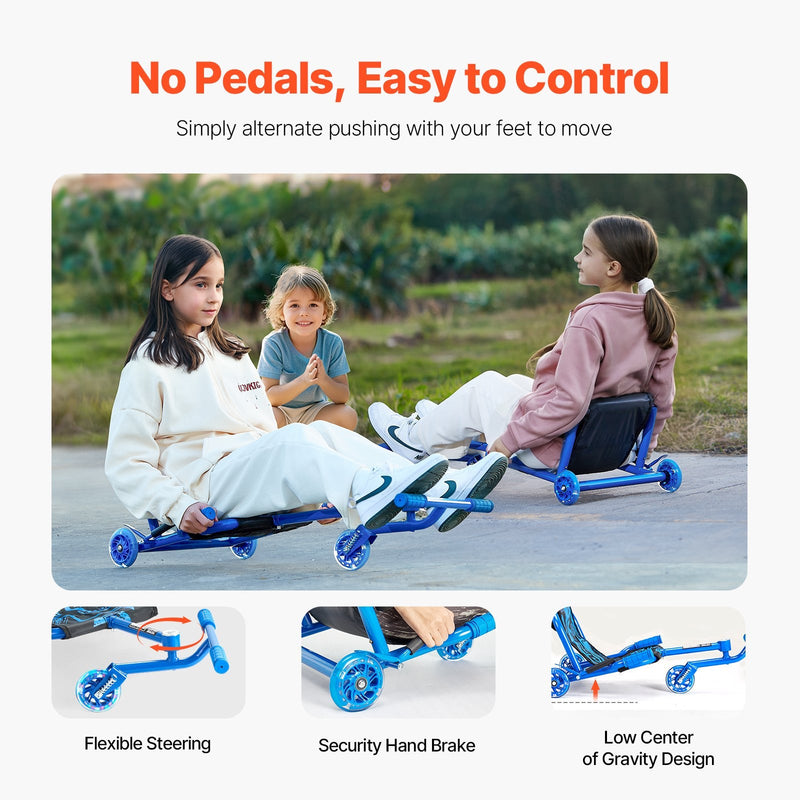 Load image into Gallery viewer, Kids Ride-On Drift Scooter Cart with Zig-Zag Motion for Ages 10+ and 198 lbs Capacity
