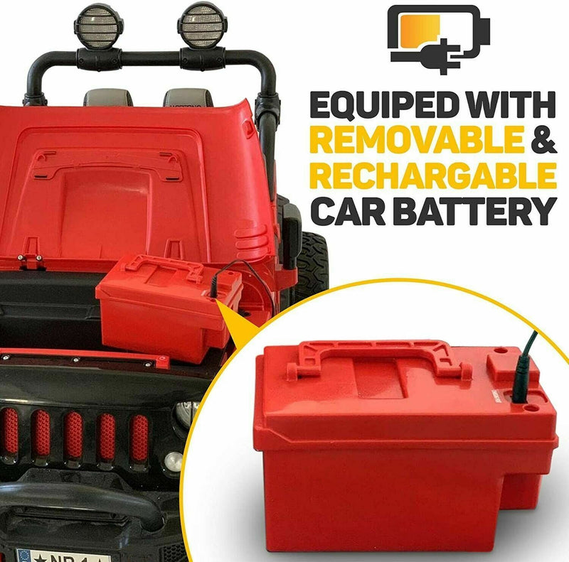 Load image into Gallery viewer, 2023 12V Children&#39;s Jeep Dual-Seater Ride On Kids Vehicle Truck with Remote Control, 3 Gears, Melodies.
