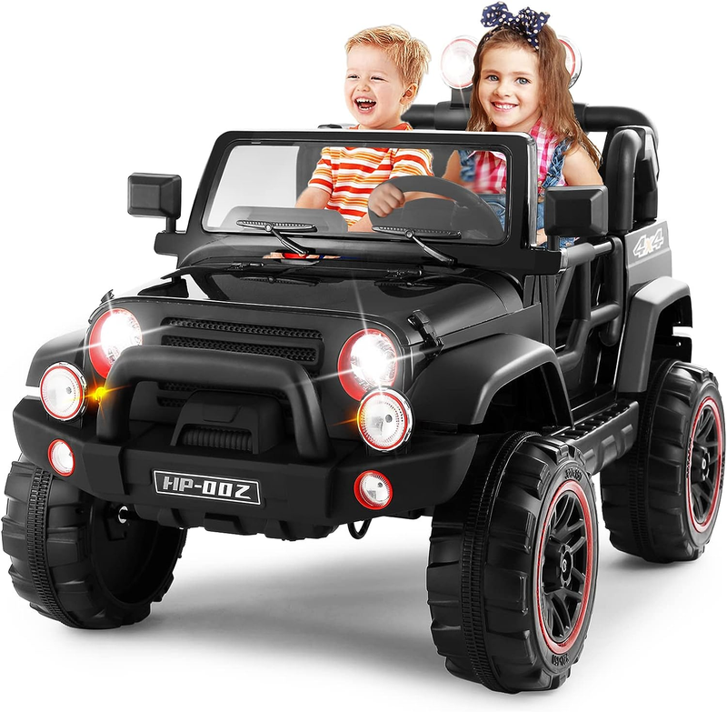 Load image into Gallery viewer, 2 Seater Electric Ride-on Truck with Car Cover and Parental Remote Control - 12V Kids Vehicle
