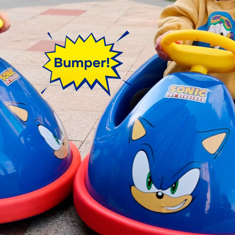 Load image into Gallery viewer, Rev up the Fun with Sonic&#39;s Electric Bumper Car: 2 Speeds and 360-Degree Turns for Kids!
