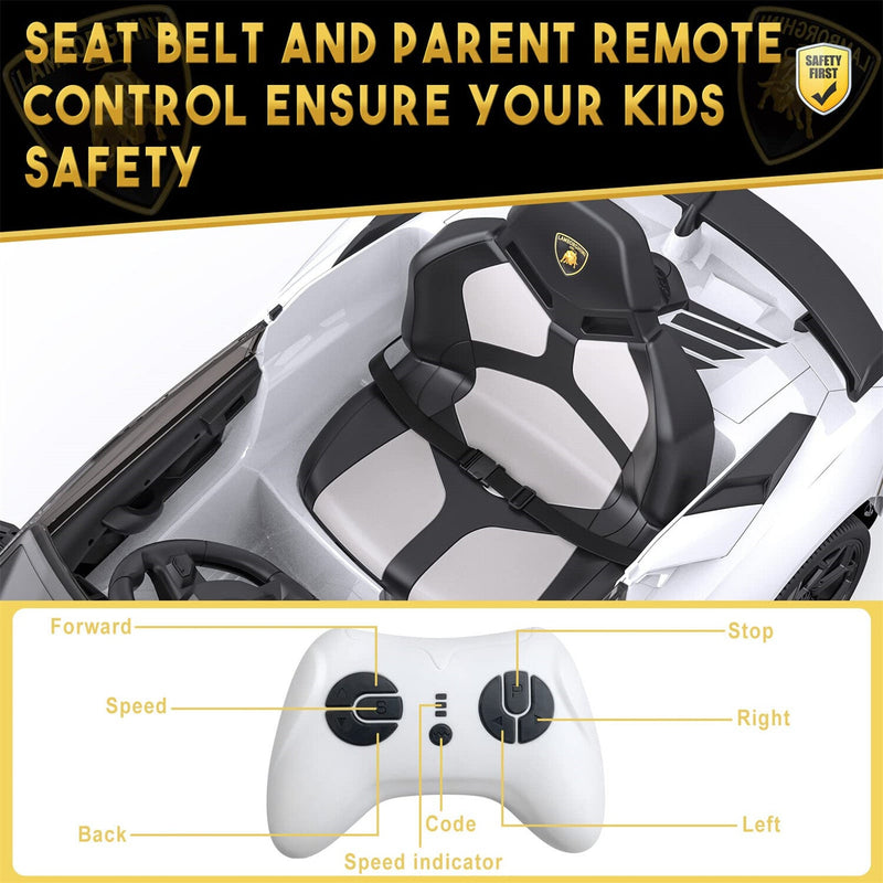 Load image into Gallery viewer, 12V Battery-Powered Ride-On Toy for Kids with LED Headlights and Hydraulic Doors
