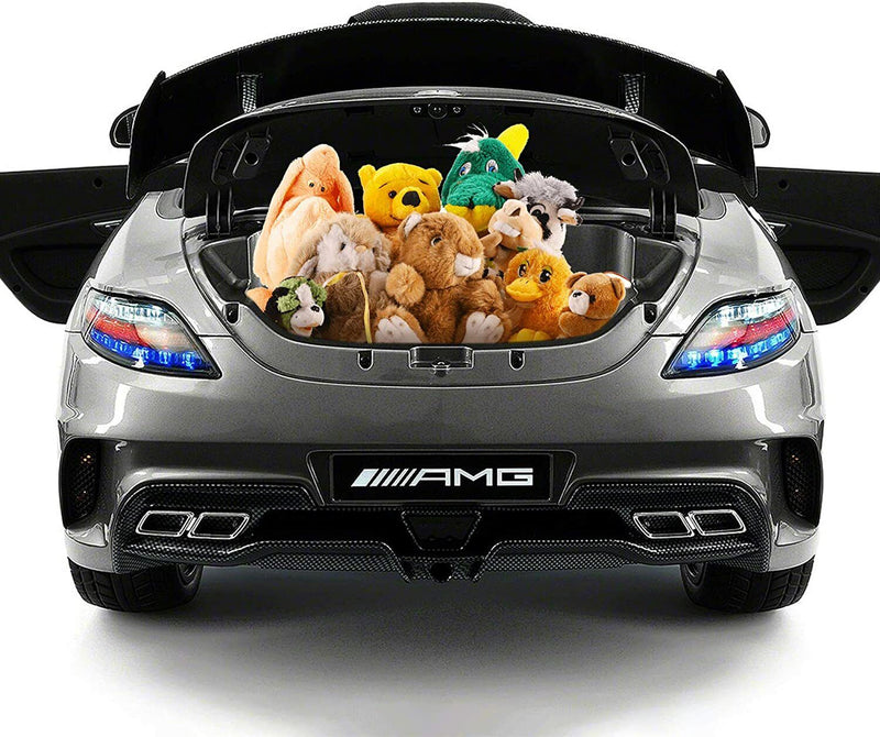 Load image into Gallery viewer, 2023 Carbon Silver SLS AMG Mercedes Benz Toy Car for Children 12V Electric Kids Ride-On Vehicle
