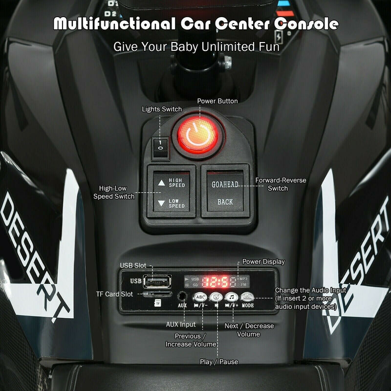 Load image into Gallery viewer, 12 Volt Children&#39;s Electric Four-Wheeler ATV Quad with MP3 Player and LED Illumination
