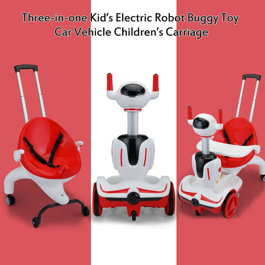 TOBBI 3-in-1 Robot Buggy Electric Car: The Perfect Gift for Toddlers with Remote Control