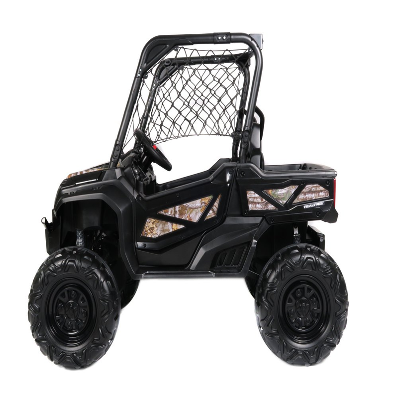 Load image into Gallery viewer, 24V Electric UTV for Two Riders with Large Storage Compartment Dual Drive Option - Jet Black
