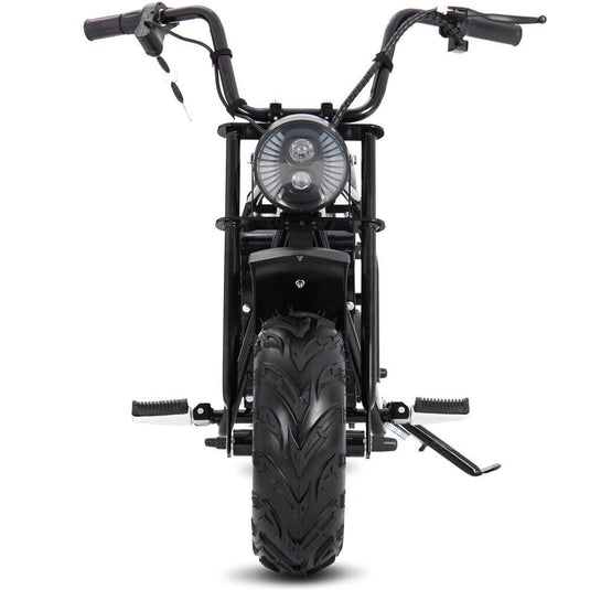MotoTec 48v 1000w Electric-Powered Mini Motorcycle in Sleek Black