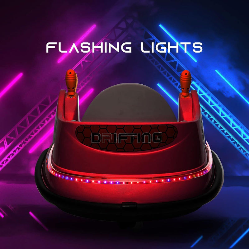 Load image into Gallery viewer, 6V Kids Ride-On Bumper Car with Remote Control, 360° Spin and Flashing Lights for Toddlers
