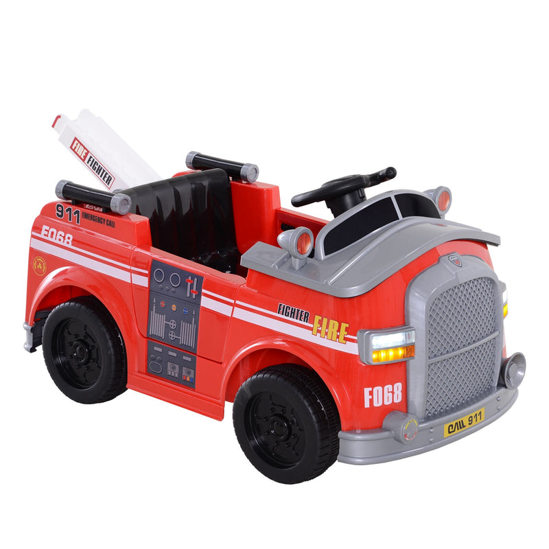 Load image into Gallery viewer, Interactive 6v Electric Fire Truck for Kids with Remote Control and Music
