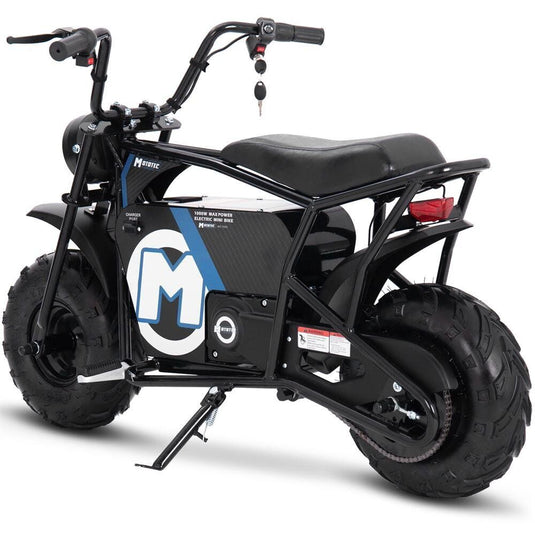 MotoTec 48v 1000w Electric-Powered Mini Motorcycle in Sleek Black