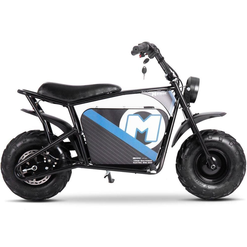 Load image into Gallery viewer, MotoTec 48v 1000w Electric-Powered Mini Motorcycle in Sleek Black
