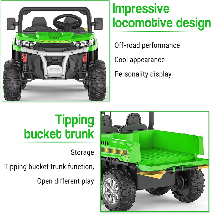 Load image into Gallery viewer, Electric UTV Toy for Children - Remote Control Ride-on Dump Truck
