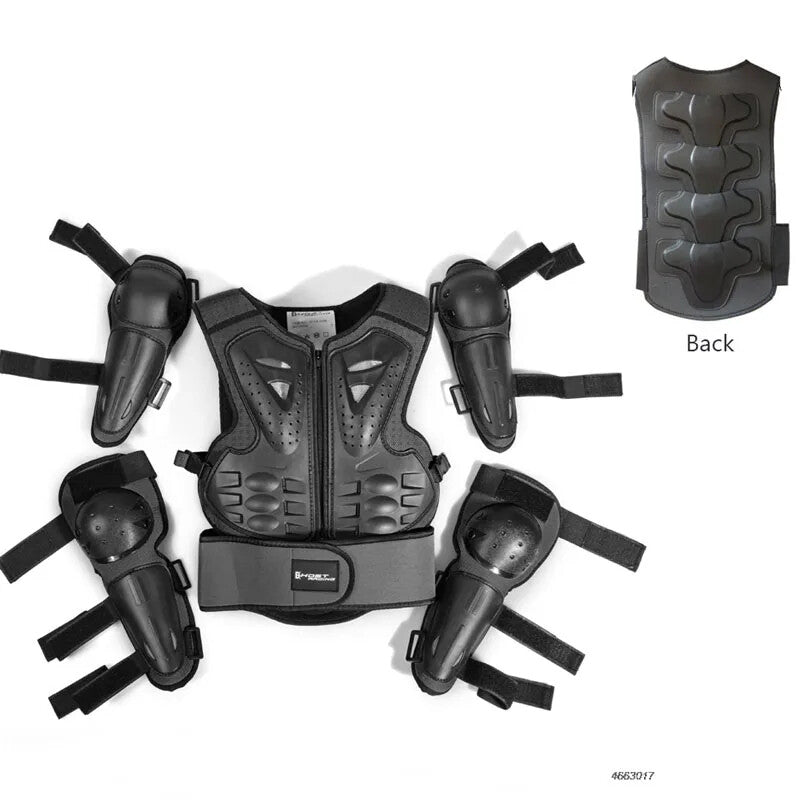 Load image into Gallery viewer, Kids Motocross Body Armor Back Protector Ride-On Horse Toy for Ages 4-15 Years

