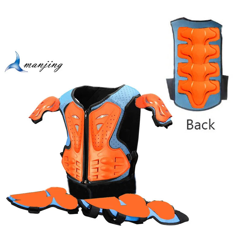 Load image into Gallery viewer, Kids Motocross Body Armor Back Protector Ride-On Horse Toy for Ages 4-15 Years
