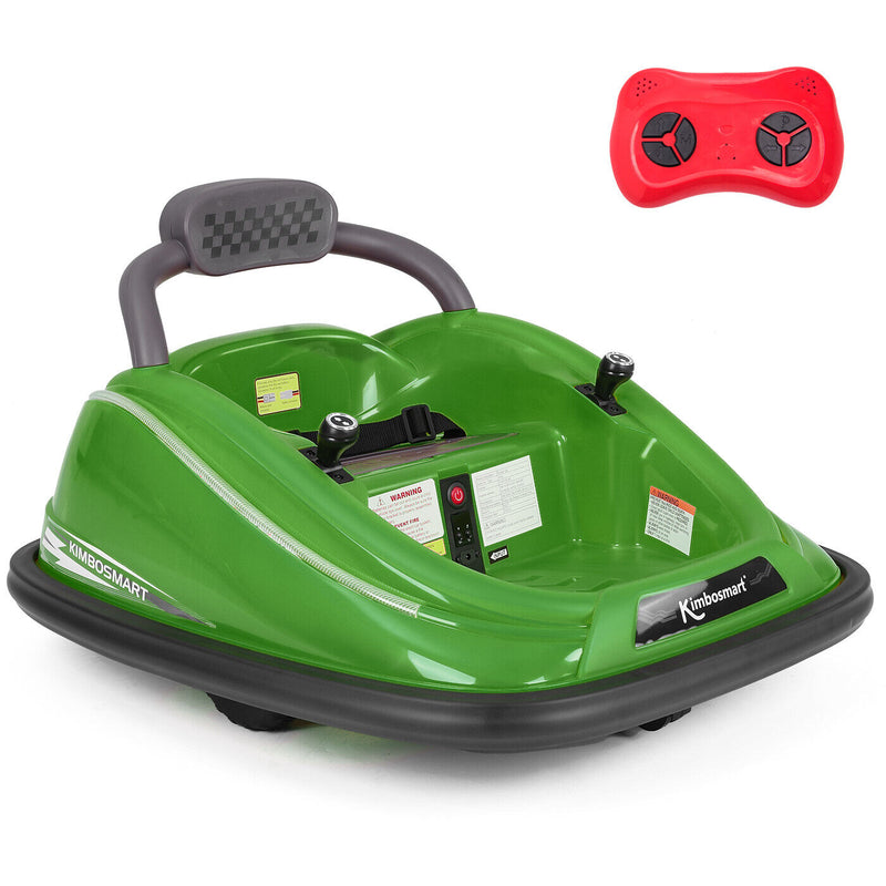 Load image into Gallery viewer, Kimbosmart Electric Bumper Car for Kids - Remote Controlled 360° Spin Ride-On
