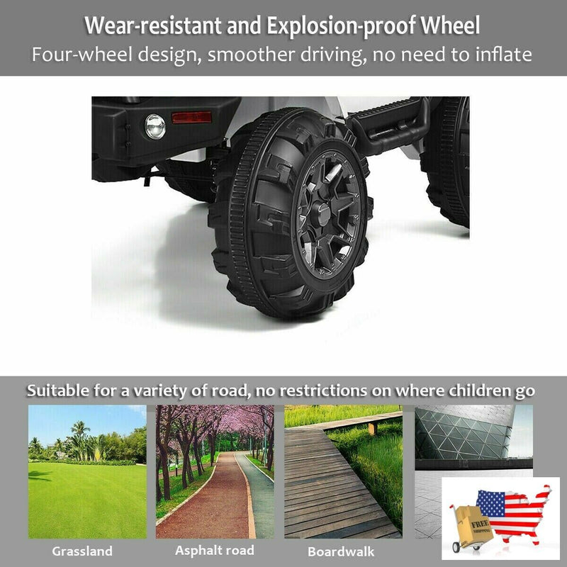 Load image into Gallery viewer, 12V Kids Ride-On Toy Truck with LED Lights
