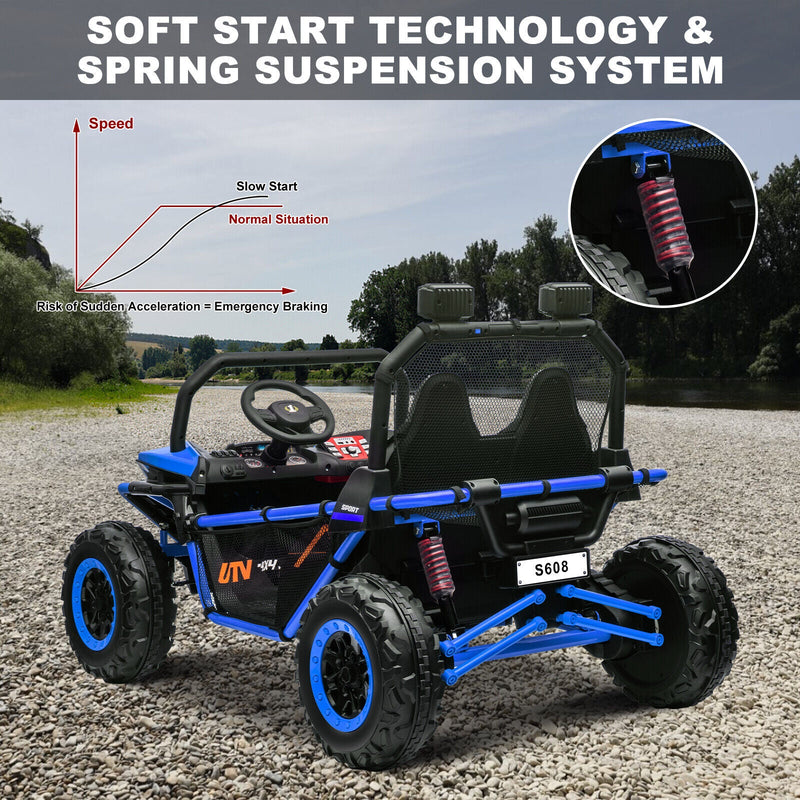 Load image into Gallery viewer, 24V Kids 2-Seater Electric Ride-On UTV Truck with 4WD and 320W Motor, Remote Control
