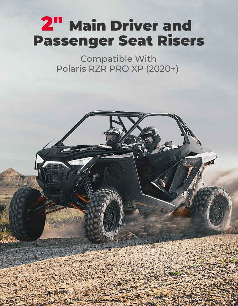 Load image into Gallery viewer, 8PCS Seat Risers Spacers 2'' Lift Kit for Polaris RZR PRO XP 2-Seat
