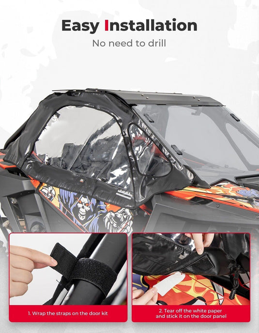 Upgraded Soft Upper Door Cab Enclosure for Polaris RZR PRO XP 2020-2024