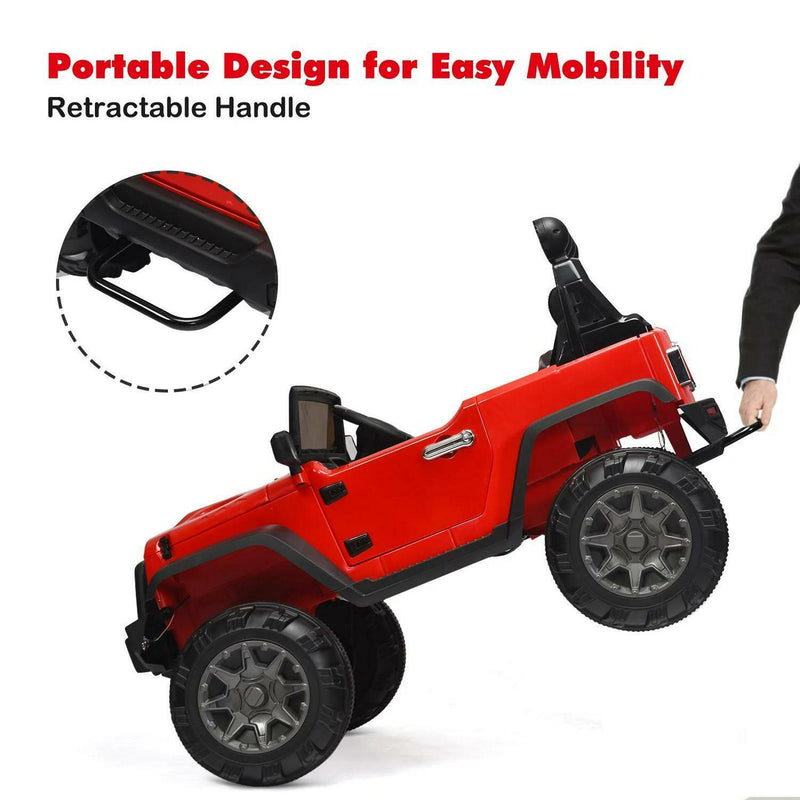Load image into Gallery viewer, 2-Seater Battery-Powered Jeep Car for Kids with Parental Remote Control - Red
