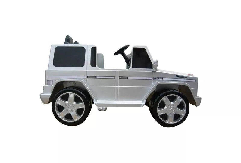 Load image into Gallery viewer, Kid Motorz 12V Mercedes Benz G55 Dual Seater Electric Ride-On Car in Silver Finish
