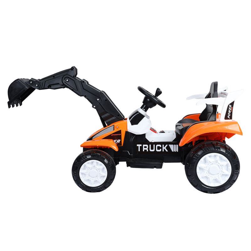 Load image into Gallery viewer, Battery-Powered Ride-On Excavator with Motorized Arm and Forward/Backward Movement
