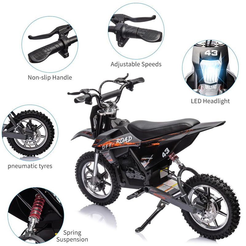 Load image into Gallery viewer, 36V Battery-Powered Off-Road Electric Ride-On Motorcycle for Kids
