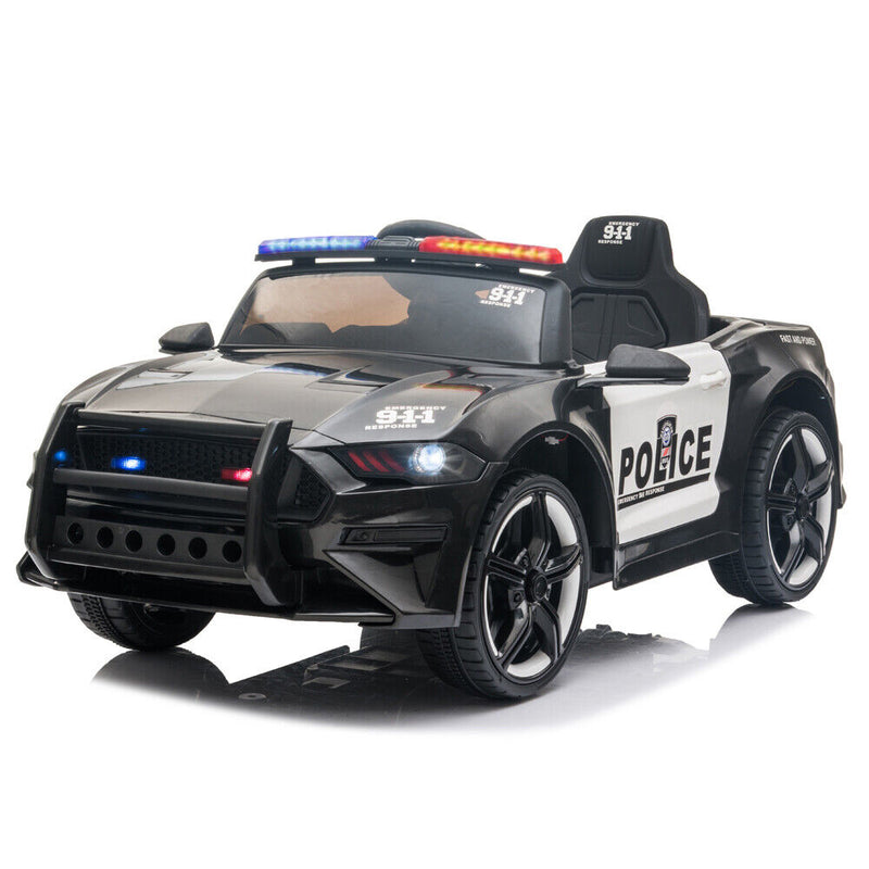Load image into Gallery viewer, Highway Patrol Police Ride On Car Toy with Remote Control for Kids - Black
