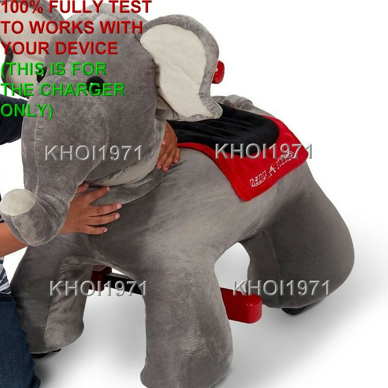 Load image into Gallery viewer, AC Wall Charger Adapter for 987 Radio Flyer Peanut Elephant Deluxe Ride-On Toy
