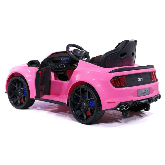 24V KIDS GIRLS RIDE ON FORD MUSTANG GT DELUXE EDITION VEHICLE, DUAL HIGH-PERFORMANCE ENGINES+REMOTE CONTROL