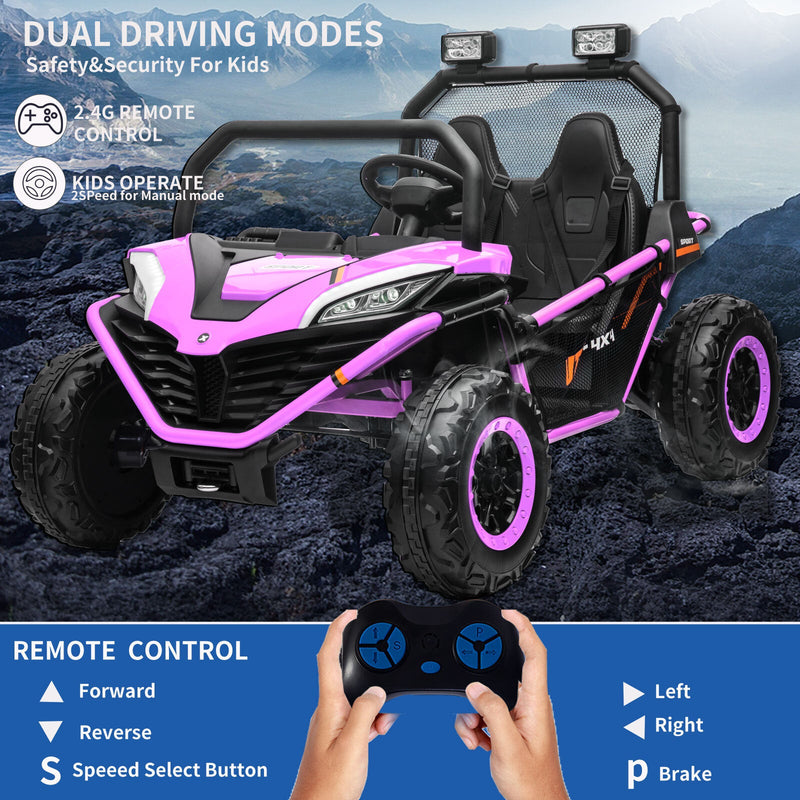 Load image into Gallery viewer, 24V Kids 2-Seater Electric Ride-On UTV Truck with 4WD and 320W Motor, Remote Control
