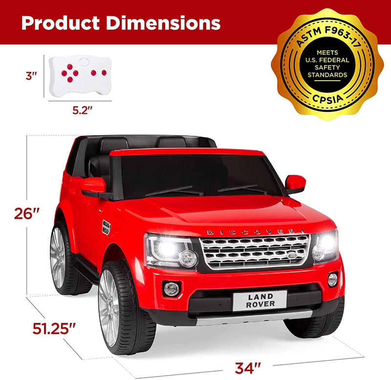Load image into Gallery viewer, Top Pick Products 12V 3.7 MPH Double Rider Licensed Land Rover Electric Car Toy with
