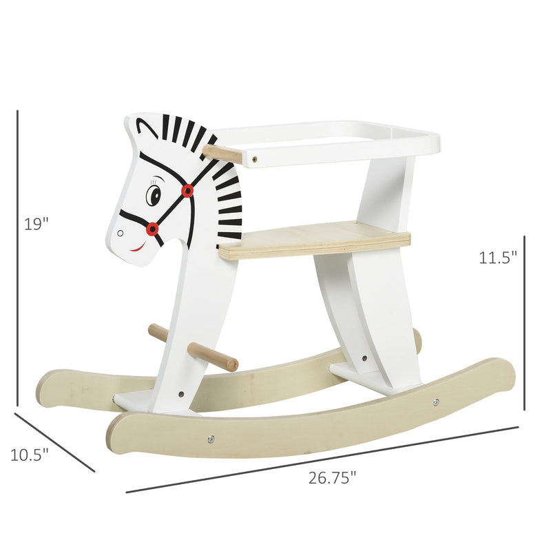 Load image into Gallery viewer, Classic Wooden Rocking Horse Ride-On Toy for Toddlers Ages 1-3 Years
