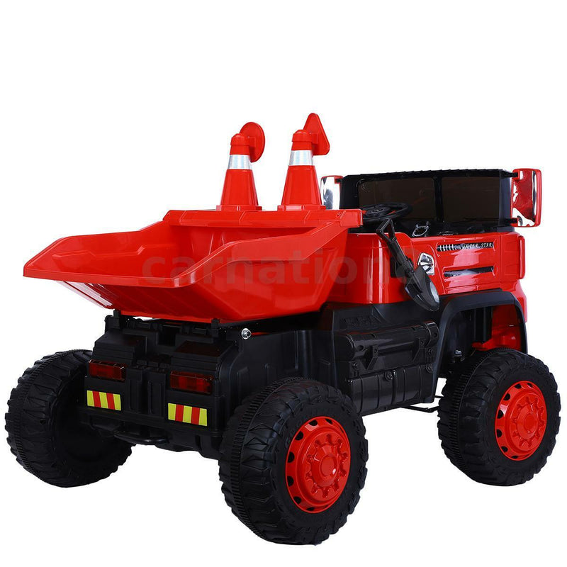 Load image into Gallery viewer, 12V Four-wheel Drive Construction Truck 2.4G Remote Control/App Control Children&#39;s Electric Ride On Vehicle
