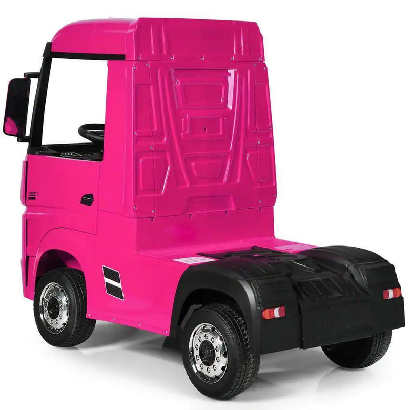 Load image into Gallery viewer, Electric Kids Toy Mercedes Benz Actros Remote Control Pink Ride-on Car 12V
