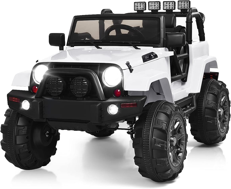 Load image into Gallery viewer, 12V Electric Jeep Ride-On Car with Parental Remote Control and MP3 Player for Kids
