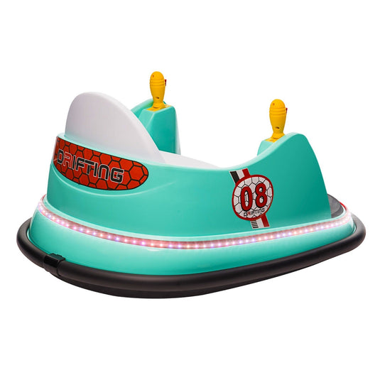 6V Kids Ride-On Bumper Car with Remote Control, 360° Spin and Flashing Lights for Toddlers